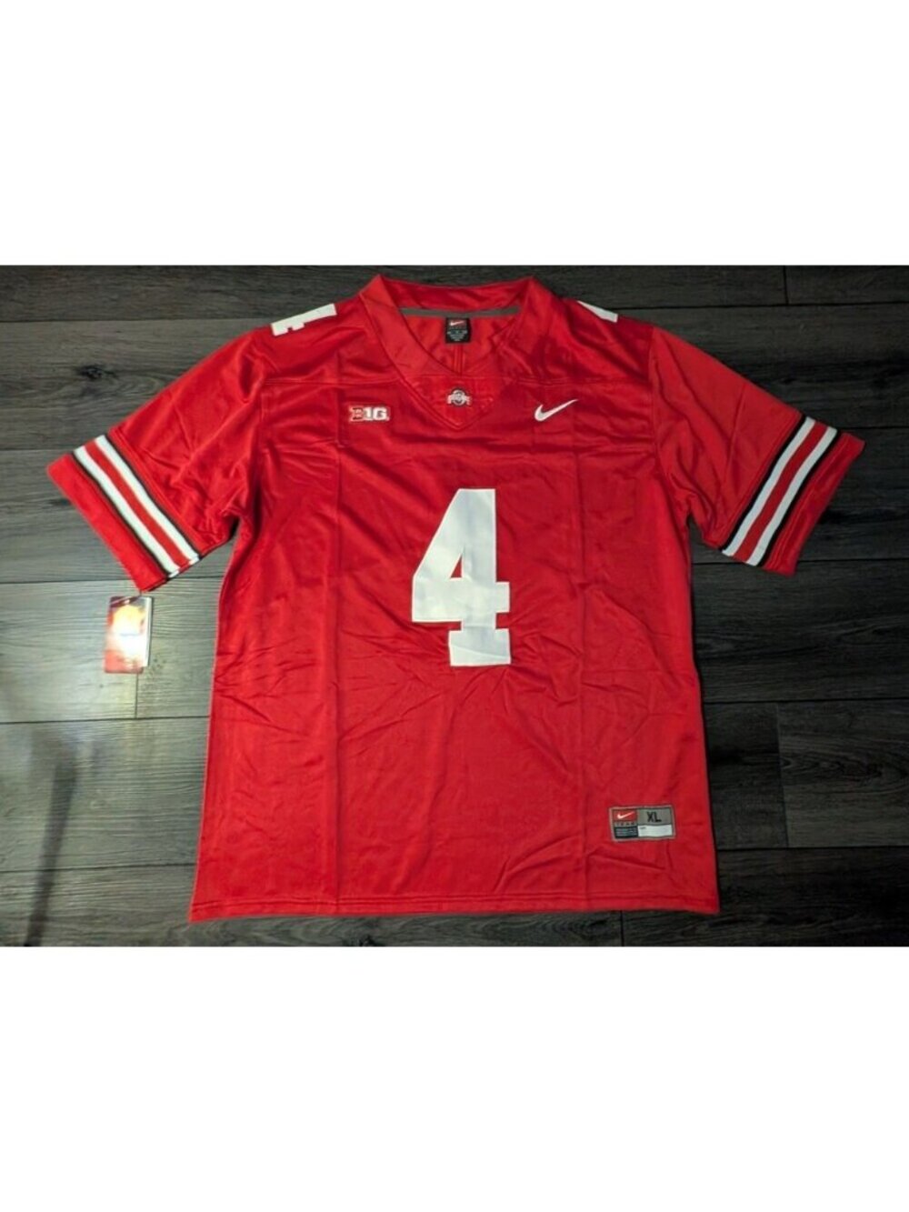 🚨 Jeremiah Smith #4 Red Scarlet Ohio State Buckeyes 🏈Jersey Stitched Men's